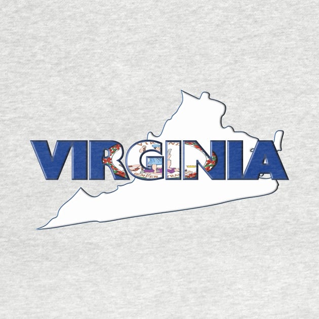 Virginia Colored State Letters by m2inspiration